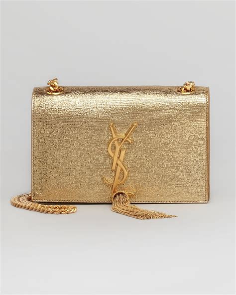 ysl metallic clutch bag|ysl clutch bag with tassel.